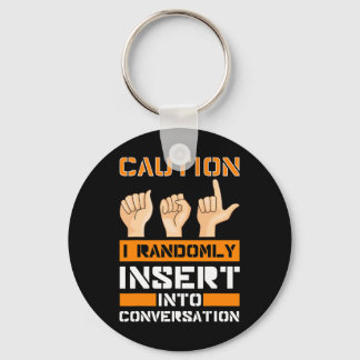 Porte-clés Sensibilisation Langue des Signes Américaine Perte