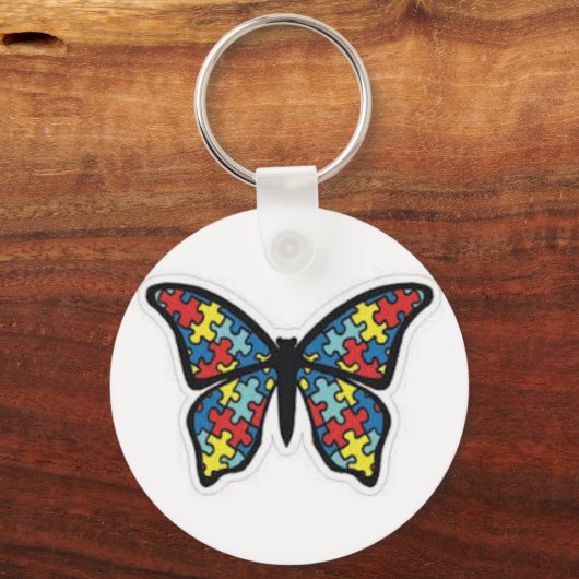 PORTE-CLÉS SENSIBILISATION SUR L'AUTISME (Recto)