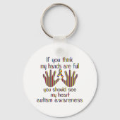 Porte-clés sensibilisation sur l'autisme (Recto)