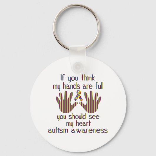 Porte-clés sensibilisation sur l'autisme (Recto)