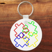 Porte-clés Sensibilisation sur l'autisme (Recto)