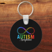 Porte-clés Sensibilisation sur l'autisme Acceptation Infinity (Recto)