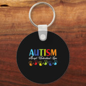 Porte-clés Sensibilisation sur l'autisme Accepter Comprendre (Recto)