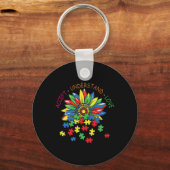 Porte-clés Sensibilisation sur l'autisme Accepter Comprendre  (Recto)