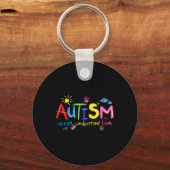 Porte-clés Sensibilisation sur l'autisme Accepter Comprendre  (Recto)