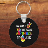 Porte-clés Sensibilisation sur l'autisme Dans Le Monde Être C (Recto)