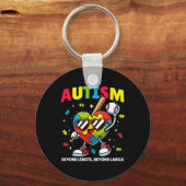 Porte-clés Sensibilisation sur l'autisme de baseball Puzzle c (Recto)