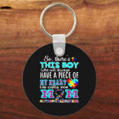 Porte-clés Sensibilisation sur l'autisme de chemise de la Jou (Recto)