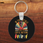 Porte-clés Sensibilisation sur l'autisme de la gentillesse ré (Recto)