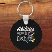 Porte-clés Sensibilisation sur l'autisme des capacités hors p (Recto)