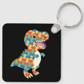 Porte-clés Sensibilisation sur l'autisme Dinosaures (Dos)