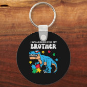 Porte-clés Sensibilisation sur l'autisme Enfants Bleu Pour Mo (Recto)