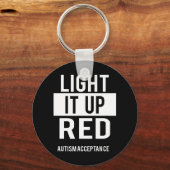 Porte-clés Sensibilisation sur l'autisme Mois Sensibilisation (Recto)