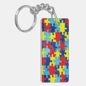 Porte-clés Sensibilisation sur l'autisme-Puzzle par Shirley T (Devant gauche)