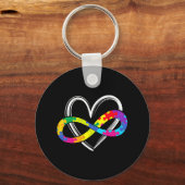 Porte-clés Sensibilisation sur l'autisme Support Infinity Hea (Recto)