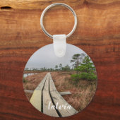 Porte-clés Sentier de randonnée dans le marécage (Recto)