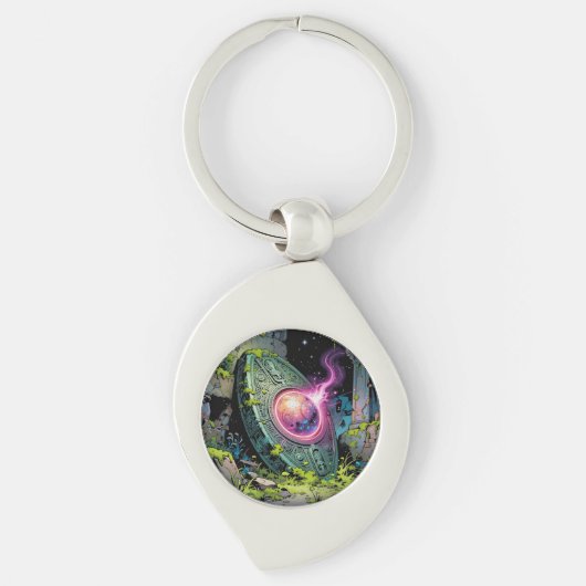 Porte-clés Sentier des étoiles – Voyage à travers l'univers (Devant)