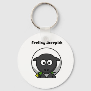 Porte-clés Sentir Sheepish mignon Sheep Shy Drôle Cartoon