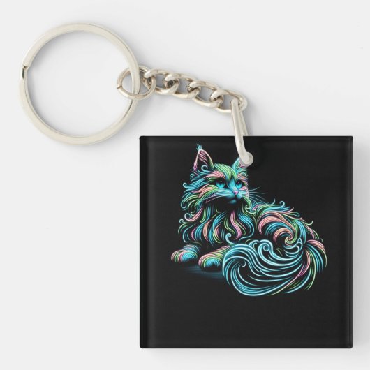 Porte-clés séoul avec chats (Devant)