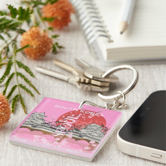 Porte-clés Séoul Corée du Sud (Devant Droit)