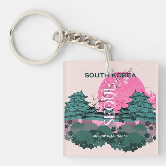 Porte-clés Séoul Corée du Sud (Devant)