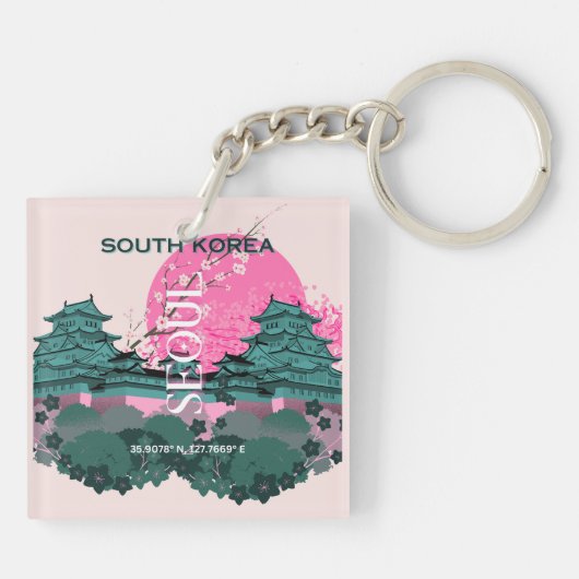 Porte-clés Séoul Corée du Sud (Dos)