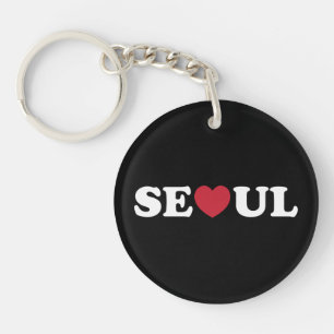 Porte-clés Séoul Love Heart