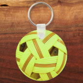 Porte-clés Sepak Takraw ball Yellow Sports (Recto)