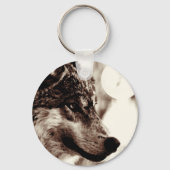 Porte-clés Sepia Wolf & Moon (Recto)