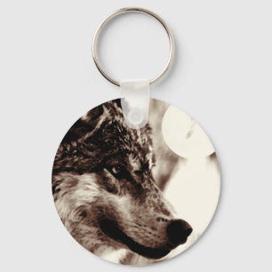 Porte-clés Sepia Wolf & Moon