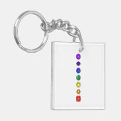 Porte-clés Sept chakras verticaux (Devant gauche)