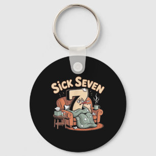 Porte-clés Sept Malade 67 Halloween Six Sept Costume Amusant