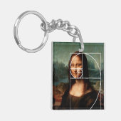 Porte-clés Séquence Leonardo da Vinci Mona Lisa Fibonacci (Devant gauche)
