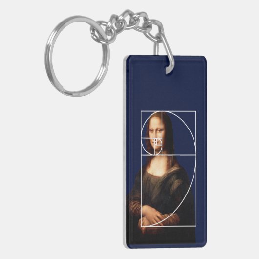 Porte-clés Séquence Leonardo da Vinci Mona Lisa Fibonacci (Devant gauche)