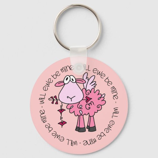 Porte-clés Seras-Tu À Moi Valentine ? (Recto)