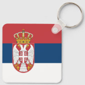 Porte-clés Serbia Flag (Dos)
