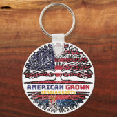 Porte-clés Serbian Serbia US American États-Unis Tree (Recto)