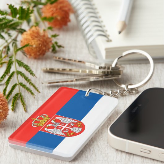 Porte-clés Serbie (Devant droit)