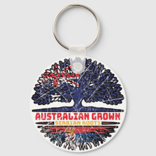 Porte-clés Serbie Serbe Australie racine des arbres