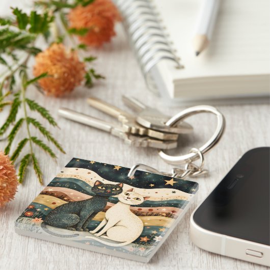 Porte-clés Serene Cats (Devant Droit)