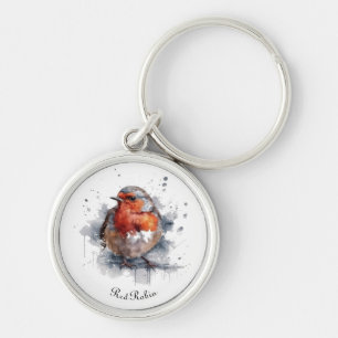 Porte-clés Serene Robin, personnalisée