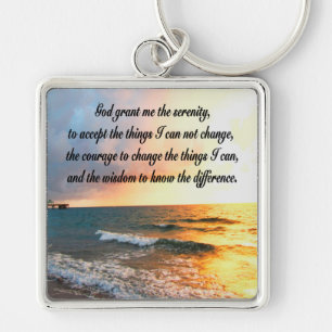 PORTE-CLÉS SERENE SERENITY PRAYER SUNRISE PHOTO