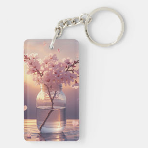Porte-clés Sérénité des fleurs de cerisier – Élégante branche