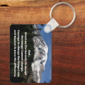 Porte-clés Sérénité Prière Mont Rainier Paysage (Verso)