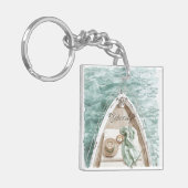 Porte-clés Serenity Calm Ocean Boat (Devant gauche)