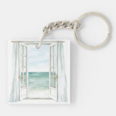 Porte-clés Serenity Calm Ocean Boat (Dos)