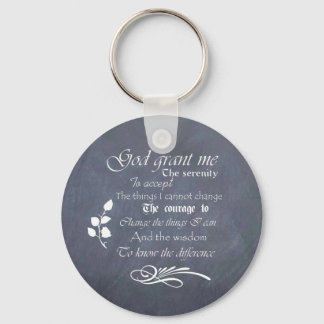 Porte-clés Serenity Prayer Chalkboard Gifts - trendy vintage