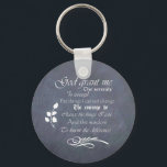 Porte-clés Serenity prayer gift chalkboard retro<br><div class="desc">Bautiful retro chalkboard style gift featuring verse from the serenity prayer. Lovely and inspirational.</div>
