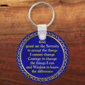 Porte-clés SerenityPrayer Gold (Recto)
