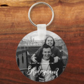 Porte-clés Serez-vous mon Bridesman Photo Keyner (Recto)